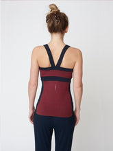 Load image into Gallery viewer, Divine Cami - Navy and Claret