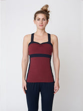 Load image into Gallery viewer, Divine Cami - Navy and Claret