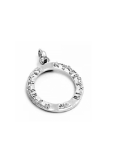 Load image into Gallery viewer, Tara Mantra with Loop Pendant - Silver