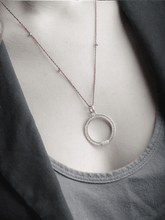 Load image into Gallery viewer, Gayatri Mantra with Loop Pendant - Silver