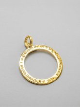 Load image into Gallery viewer, Lakshmi Beej Mantra with Loop Pendant - Gold