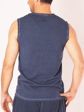 Load image into Gallery viewer, Ganesh Men's Yoga Tank - Indigo