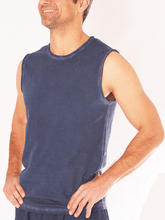 Load image into Gallery viewer, Ganesh Men's Yoga Tank - Indigo