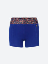 Load image into Gallery viewer, Warm Chakra Yoga Shorts Blue