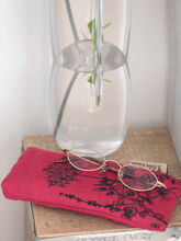 Load image into Gallery viewer, Hand Printed Linen Glasses Case - Garden Collection