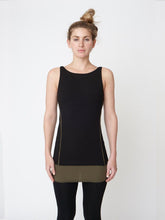 Load image into Gallery viewer, Good Vibes Top - Black and Khaki