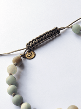 Load image into Gallery viewer, Matte Amazonite &amp; Rudraksha Mala Bracelet