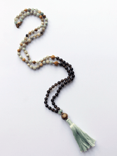 Load image into Gallery viewer, Amazonite &amp; Smoky Quartz Mala