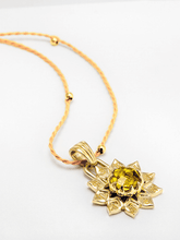 Load image into Gallery viewer, Solar Plexus Chakra With Citrine Pendant - Gold