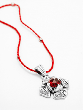 Load image into Gallery viewer, Root Chakra with Garnet Pendant - Silver