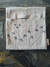 Load image into Gallery viewer, Peg Bag in Pure Linen - Honey Bee Collection