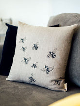 Load image into Gallery viewer, Cushion in Pure Linen - Honey Bee Collection