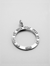 Load image into Gallery viewer, Maha Mantra with Loop Pendant - Silver