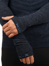 Load image into Gallery viewer, Plateau Navy Marl Long Sleeve Yoga Top
