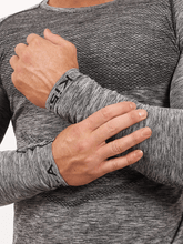 Load image into Gallery viewer, Plateau Grey Marl Long Sleeve Yoga Top