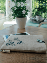 Load image into Gallery viewer, iPad Case in Pure Linen - Honey Bee Collection