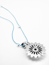 Load image into Gallery viewer, Throat Chakra with Topaz Pendant - Silver