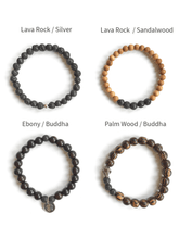 Load image into Gallery viewer, Clarity + Strength Men's Mala Bracelet