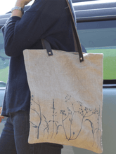 Load image into Gallery viewer, Hand Printed Linen Shopper - Hedgerow Collection