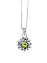 Load image into Gallery viewer, Heart Chakra with Peridot Pendant - Silver