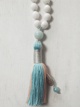 Load image into Gallery viewer, Mood Boost Mala Necklace - Jade, Amazonite, Coral &amp; Moonstone