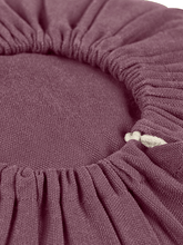 Load image into Gallery viewer, Meditation Cushion "Lotus" LARGE (ht: 20 cm) - Aubergine