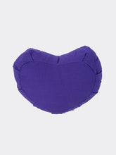 Load image into Gallery viewer, Organic Cotton Crescent Meditation Cushion - Purple