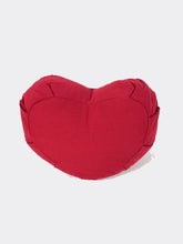 Load image into Gallery viewer, Organic Cotton Crescent Meditation Cushion - Red