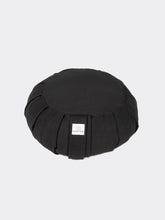 Load image into Gallery viewer, Organic Cotton Round Meditation Cushion - Black