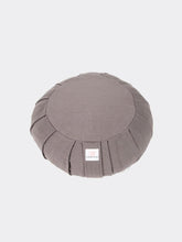 Load image into Gallery viewer, Organic Cotton Round Meditation Cushion - Grey