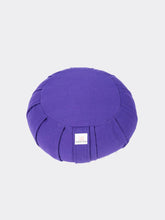Load image into Gallery viewer, Organic Cotton Round Meditation Cushion - Purple
