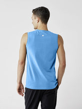 Load image into Gallery viewer, Organic Men's Yoga Tank - Lightning Blue