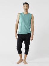Load image into Gallery viewer, Organic Men's Yoga Tank - Sea Green