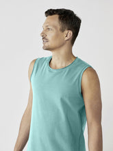 Load image into Gallery viewer, Organic Men's Yoga Tank - Sea Green