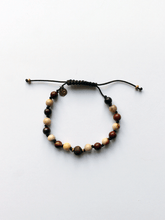 Load image into Gallery viewer, Mookaite Jasper &amp; Banyan Tree Seed Mala Bracelet