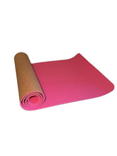 Load image into Gallery viewer, Cork Yoga Mat - Lotus River Pink