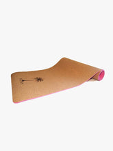 Load image into Gallery viewer, Cork Yoga Mat - Lotus River Pink