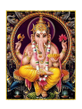 Load image into Gallery viewer, Ganesha Mantra with Loop Pendant - Silver