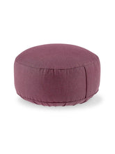 Load image into Gallery viewer, Meditation Cushion "Lotus" NO EMBROIDERY (ht: 15 cm) - Aubergine