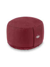 Load image into Gallery viewer, Meditation Cushion "Lotus" LARGE (ht: 20 cm) - Bordeaux