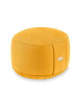 Load image into Gallery viewer, Meditation Cushion "Lotus" LARGE (ht: 20 cm) - Saffron