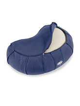 Load image into Gallery viewer, Crescent-Zafu Meditation Cushion SIDDHA - Royal Blue