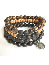 Load image into Gallery viewer, Clarity + Strength Men's Mala Bracelet