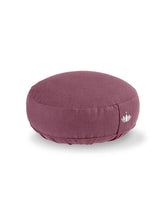 Load image into Gallery viewer, Meditation Cushion "Lotus" SMALL (ht: 10 cm) - Aubergine