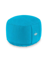 Load image into Gallery viewer, Meditation Cushion "Lotus" LARGE (ht: 20 cm) - Petrol Blue