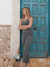 Load image into Gallery viewer, Long Grey Pigeon Organic Yoga Pants