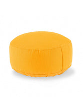 Load image into Gallery viewer, Meditation Cushion "Lotus" NO EMBROIDERY (ht: 15 cm) - Saffron
