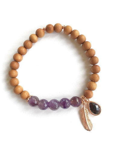 Awareness Mala Bracelet