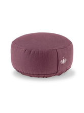 Load image into Gallery viewer, Meditation Cushion "Lotus" STANDARD (ht: 15 cm) - Aubergine