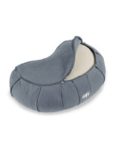 Load image into Gallery viewer, Crescent-Zafu Meditation Cushion SIDDHA - Cornflower